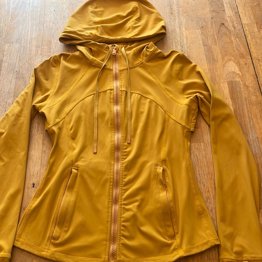 Lululemon Hooded Define Jacket Yellow No Tag
